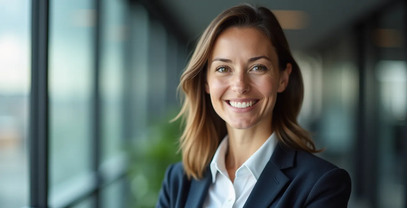 Portrait professionnel d'une personne en tenue d'affaires adaptée au marché suisse