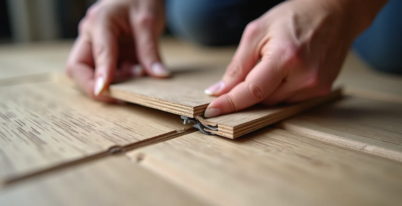 Installation d'un sol vinyle clipsable dans un appartement en location